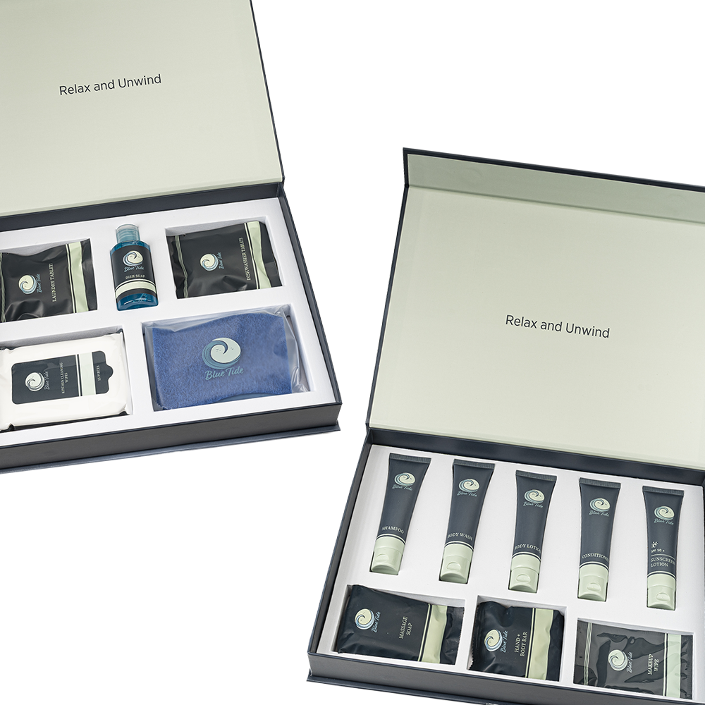 Luxury kits with boxes open.